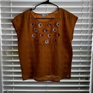Madewell top with flowers